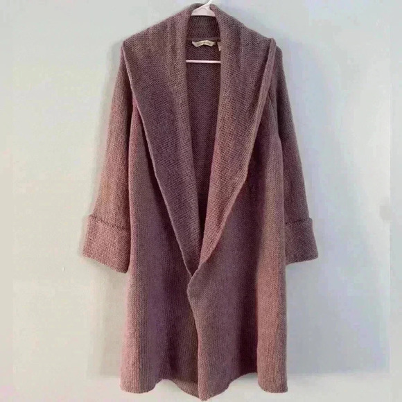 Soft Surroundings Telluride Topper Wool Mohair
Longline Cardigan Purple Size S - Picture 3 of 9